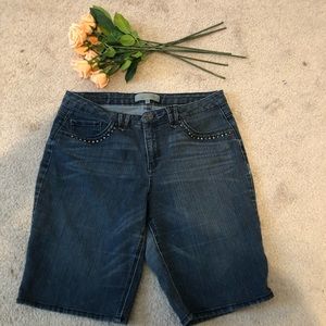 Denim Shorts Plus Size 14 Women’s Grommets Crafted